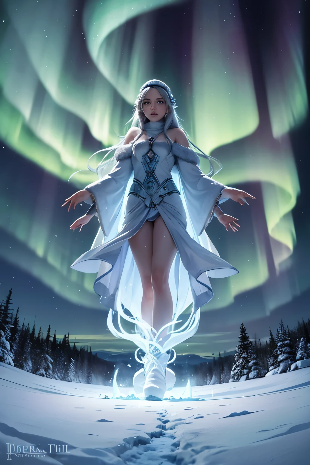 Gelid is a holy power that manifests as aurora lights, frost, and snow. It is inspired by and sourced from the long, cold nights of winter, and is associated with darkness, snow, frost, clear skies, and the northern lights.