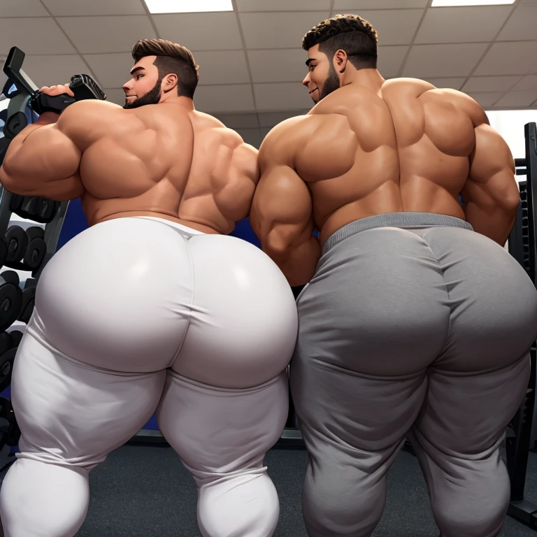 full body view, two young famous white european handsome bodybuilt athletes males with clean shaved styled undercut haircuts in white tight lycra fullsuit, white lycra socks, no shoes, admiring each other's monstuously over-inflated bloated round swollen pecs, cudling, looking horny, bulges and pecs are touchin and pressing. in motel bedroom. Their white socks are visible