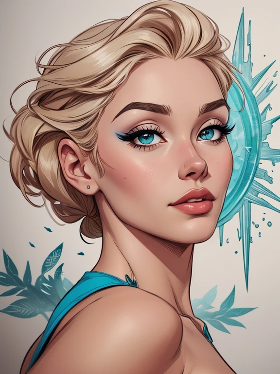 Personagem mulher estilo atompunk Fiona rainha Anna de Arendelle com marcas de guerras Imagem de desenho animado de uma mulher .Ilustra??o estilo desenho animado, estilo de arte dos desenhos animados, estilo de arte dos desenhos animados, digital illustration style, estilo atompunk design de personagens altamente detalhado, arte digital detalhada coragem, Forest fan art, Design de personagens de retrato, beautiful digital illustration, retrato de alta qualidade, Arte em quadrinhos, mulher jovem cabelo com transas lindas . Queen Anna of ArendelleBeautiful lined eyes Medium large bust and wonderful sexy clothes. image expression of sexual desire from waist to head illustration Queen Anne of Arendelle atompunk style Fallout 4 style pose playboy magazine