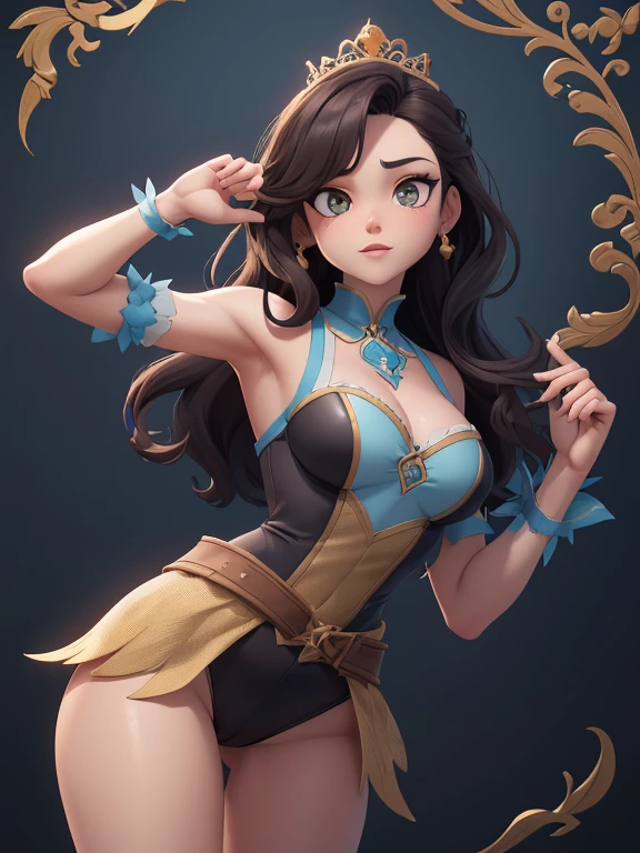 Personagem mulher estilo atompunk Fiona rainha Anna de Arendelle com marcas de guerras Imagem de desenho animado de uma mulher .Ilustra??o estilo desenho animado, estilo de arte dos desenhos animados, estilo de arte dos desenhos animados, digital illustration style, estilo atompunk design de personagens altamente detalhado, arte digital detalhada coragem, Forest fan art, Design de personagens de retrato, beautiful digital illustration, retrato de alta qualidade, Arte em quadrinhos, mulher jovem cabelo com transas lindas . Queen Anna of ArendelleBeautiful lined eyes Medium large bust and wonderful sexy clothes. image expression of sexual desire from waist to head illustration Queen Anne of Arendelle atompunk style Fallout 4 style pose playboy magazine