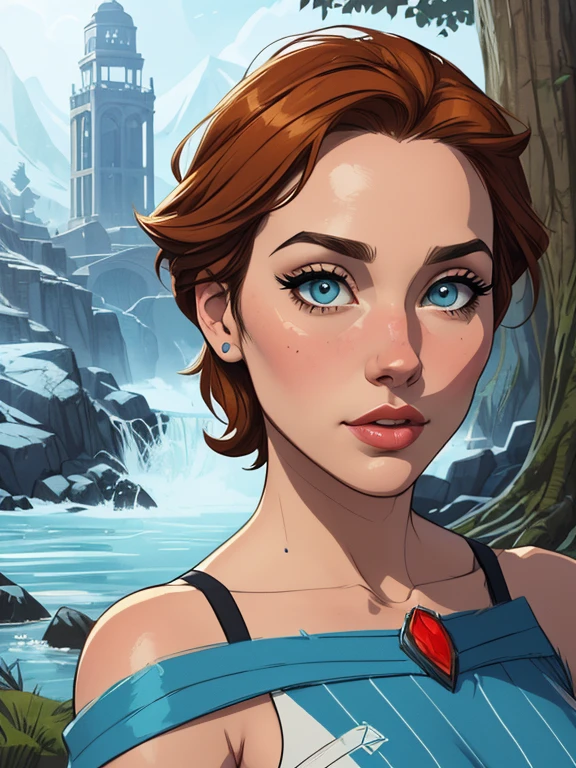 Personagem mulher estilo atompunk Fallout 4 Rainha Anna de Arendelle com marcas de guerras Imagem de desenho animado de uma mulher .Ilustra??o estilo desenho animado, estilo de arte dos desenhos animados, estilo de arte dos desenhos animados, digital illustration style, estilo atompunk design de personagens altamente detalhado, arte digital detalhada coragem, Forest fan art, Design de personagens de retrato, beautiful digital illustration, retrato de alta qualidade, Arte em quadrinhos, mulher jovem cabelo com transas lindas . Queen Anna of ArendelleBeautiful lined eyes Medium large bust and wonderful sexy clothes. image expression of sexual desire from waist to head illustration Queen Anne of Arendelle atompunk style Fallout 4