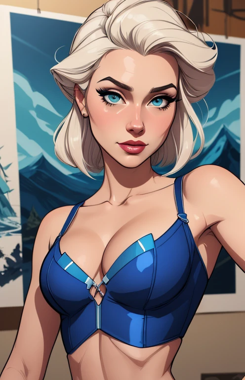 Personagem mulher estilo atompunk Fallout 4 Rainha Anna de Arendelle com marcas de guerras Imagem de desenho animado de uma mulher .Ilustra??o estilo desenho animado, estilo de arte dos desenhos animados, estilo de arte dos desenhos animados, digital illustration style, estilo atompunk design de personagens altamente detalhado, arte digital detalhada coragem, Forest fan art, Design de personagens de retrato, beautiful digital illustration, retrato de alta qualidade, Arte em quadrinhos, mulher jovem cabelo com transas lindas . Queen Anna of ArendelleBeautiful lined eyes Medium large bust and wonderful sexy clothes. image expression of sexual desire from waist to head illustration Queen Anne of Arendelle atompunk style Fallout 4