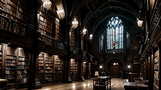 there is a picture of a book store with a man walking through it, gothic epic library concept, gothic epic library, gothic library, library of ruina concept art, ancient library, books cave, magic library, an eternal library, gloomy library, dusty library, alchemist library background, borne space library artwork, vast library, castle library, dark library, endless books