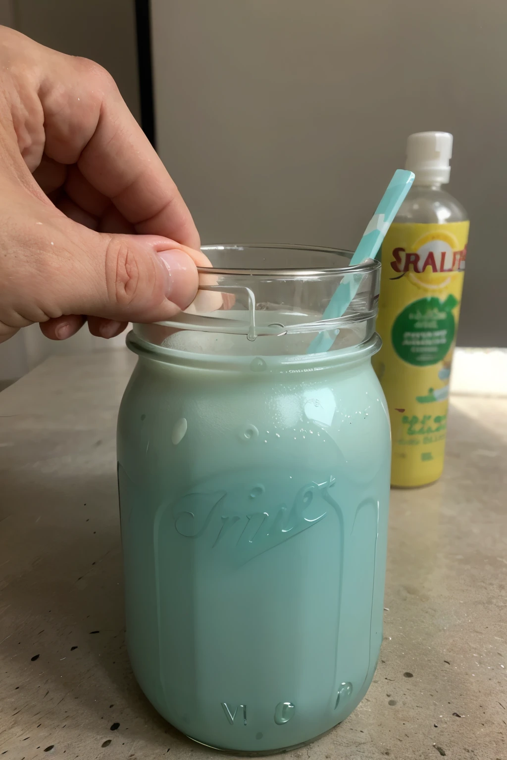 matraz aforado con liquido