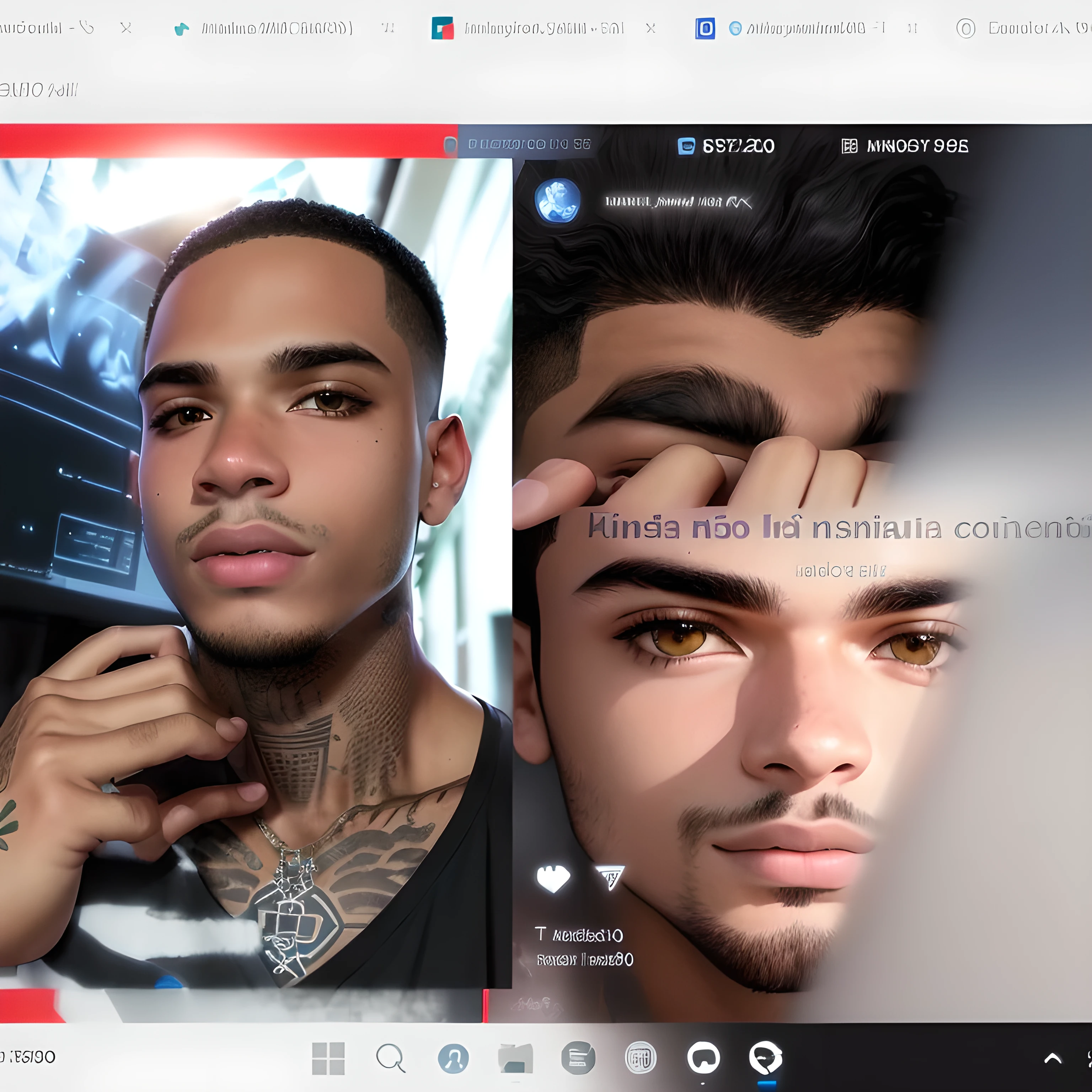 um close de uma pessoa na tela de um computador com a foto de um homem, looks like fabiula nascimento, mateus 9 5, dia, foto do perfil 1024px, powder Nándor Katona, imagem de qualidade muito baixa, youtuber, xxxtentacion, imagens, suave em _ o fundo, foto frontal, caio santos