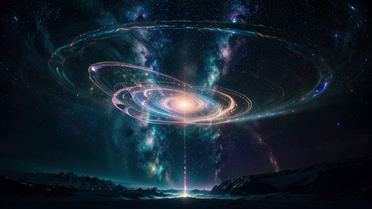 (best quality,4k,8k,highres,masterpiece:1.2),ultra-detailed,(realistic,photorealistic,photo-realistic:1.37),quadrimatrism in deep space,oil painting,glimmering stars,cosmic dust clouds,intergalactic travel,ethereal landscapes,multidimensional beings,hypnotic galaxy colors,celestial bodies,dense nebulas,interstellar adventure,mysterious dark matter,theories of alternate universes,astral planes,sparkling constellations,distortion of spacetime,otherworldly dimensions,photon trails,luminescent comets,twinkling planets,interplanetary civilizations,cosmic harmony,pulsating energy fields,universe engulfed in cosmic light,alien encounters,astronomical wonders,golden nebula rays,expanding cosmos,eternal cosmic dance,cosmic entities in vibrant hues,luminous supernovas,celestial symphony,cosmic mysteries unfold amidst vibrant hues