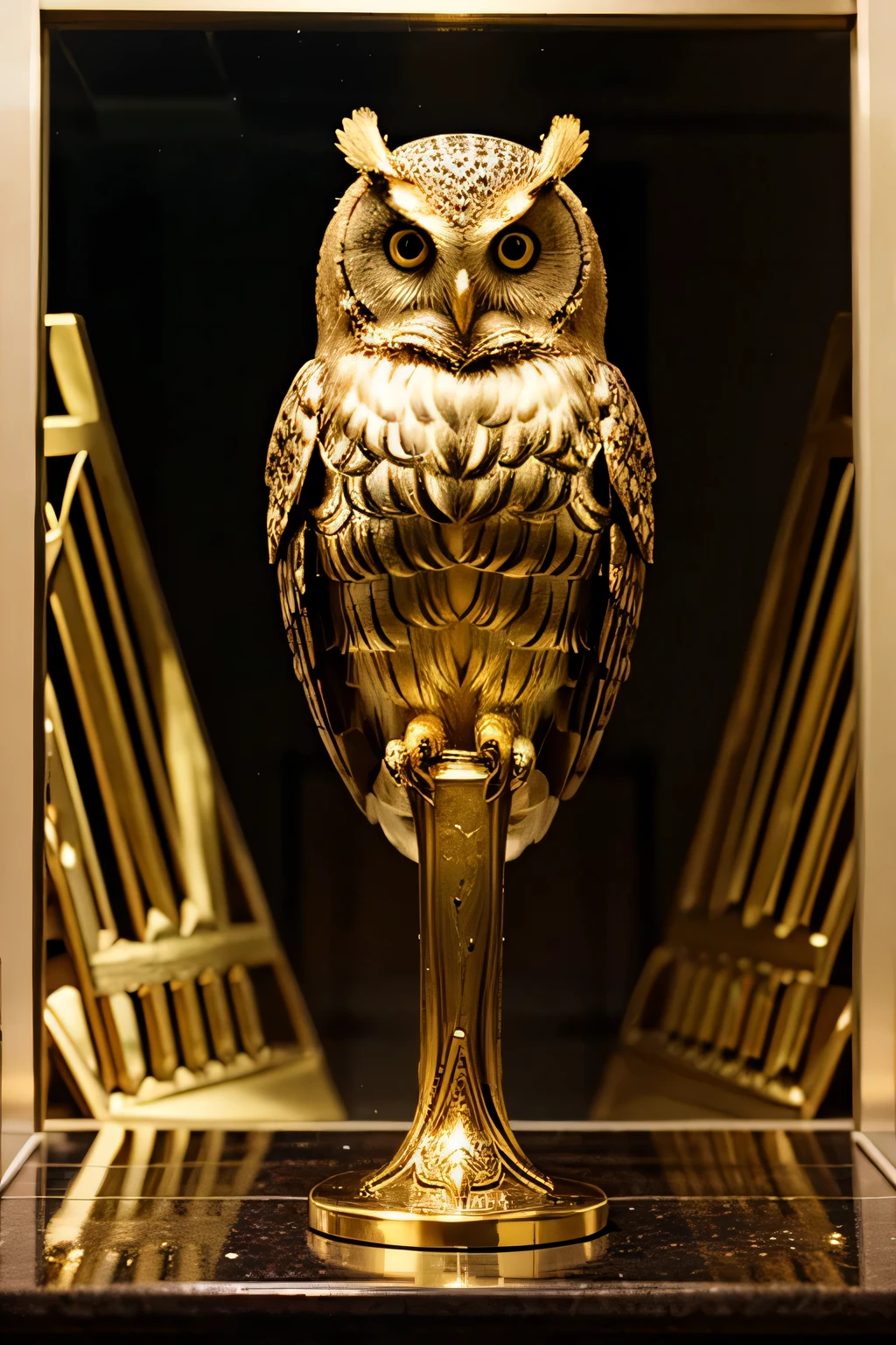 a golden owl