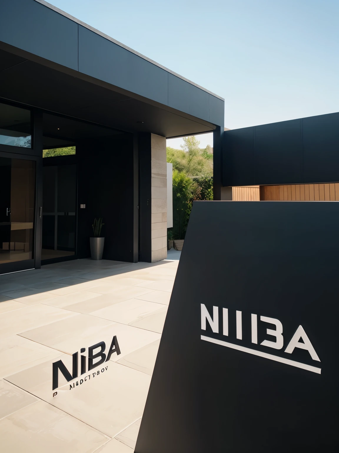 Logo for architectural company called “NIBA”