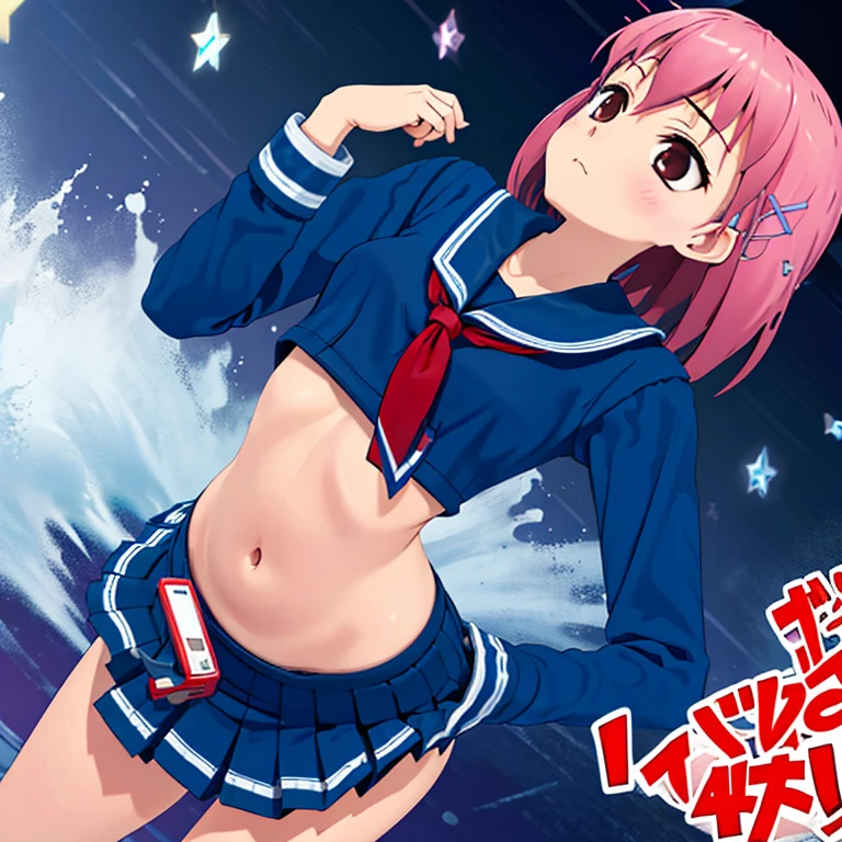 High school girl with stomach ache