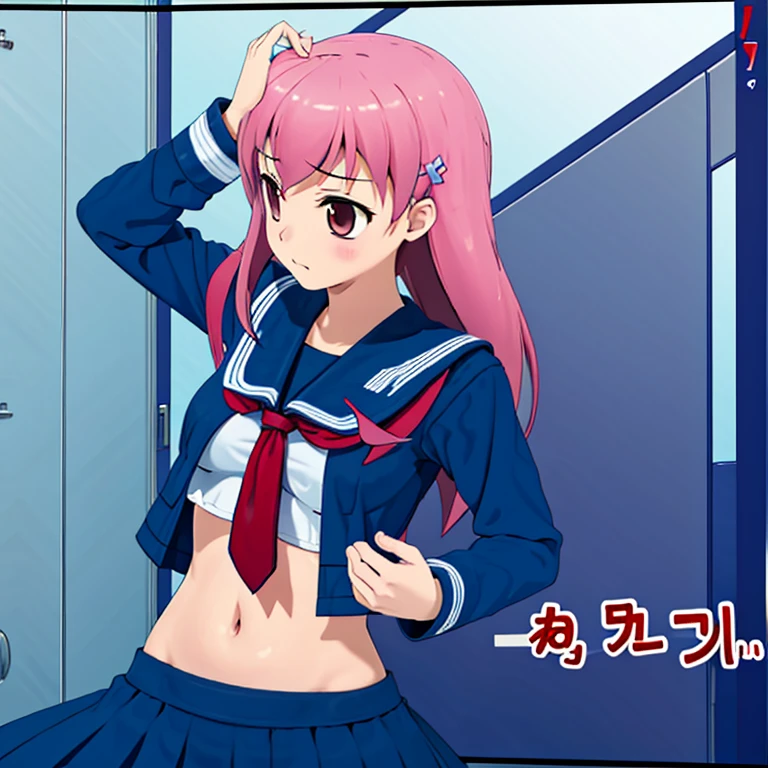 High school girl with stomach ache