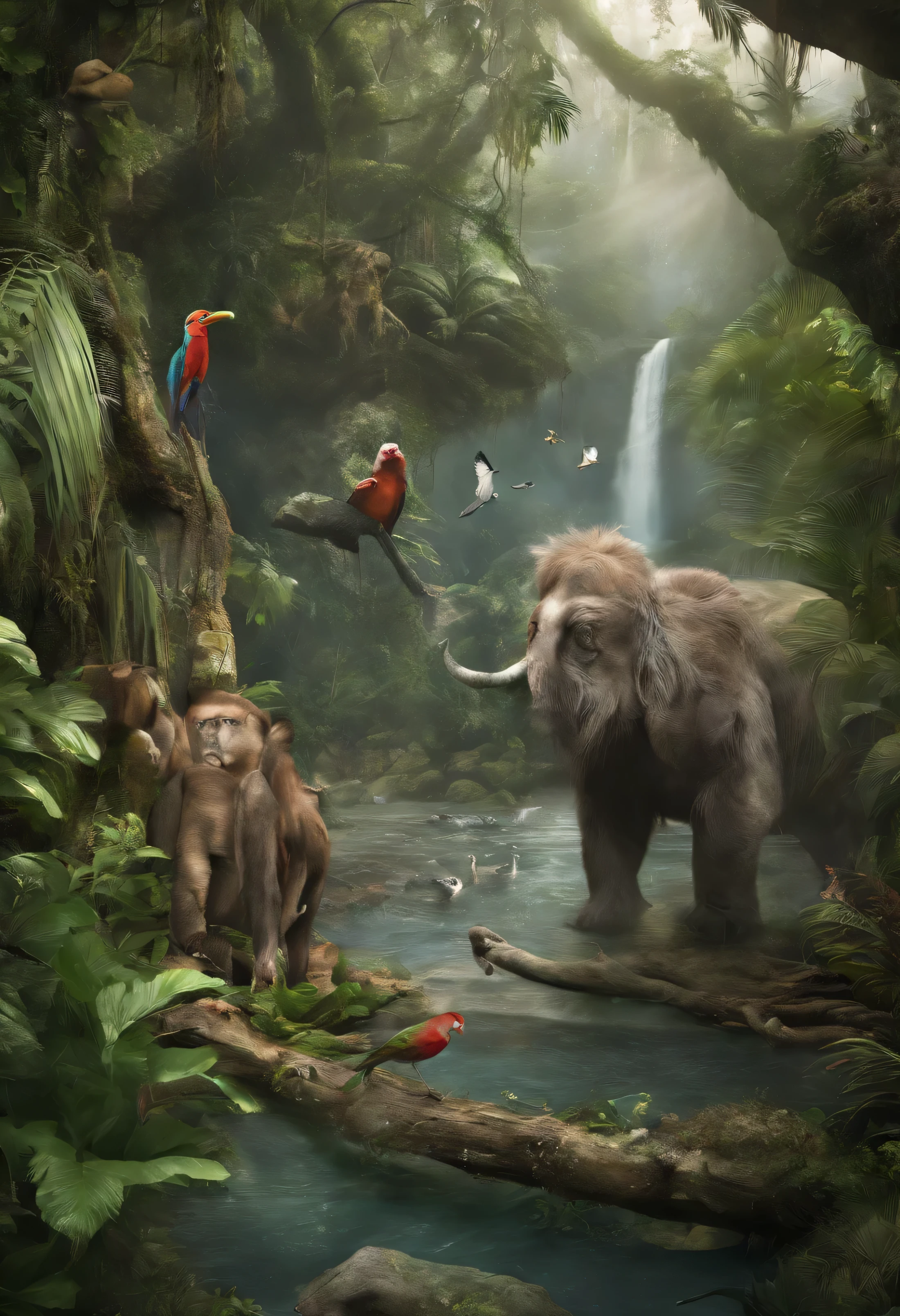 Voluptuous Blonde Woman Naked Planet Of The Wild Apes Watching Her