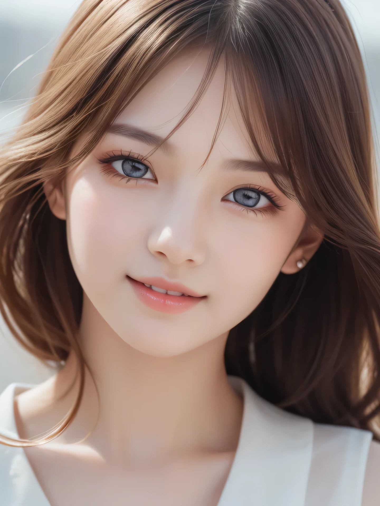 (1 young girl), wonderful face and eyes, (amazingly beautiful girl), (highest quality:1.4), (super detailed), (very detailed CG integrated 8k wallpaper), very detailed, High-definition RAW color photo, professional photography, delicate eyes, double eyelid, droopy eyes, smile, School, spring,
