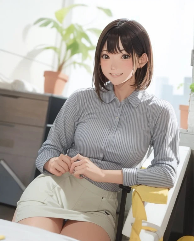 girl, Sweat, vapor, Medium Chest, shy, Great hands, Looking at the audience, Cute Smile