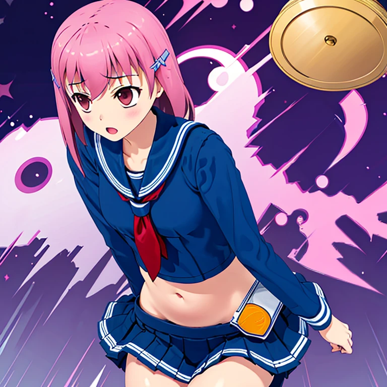 High school girl with stomach ache