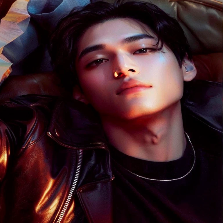 arafed man laying on a couch with his head on his hands, jung jaehyun, cai xukun, by Tadashi Nakayama, hyung tae, portrait of jossi of blackpink, beautiful androgynous prince, steven jung, jinyoung shin, yan, vman magazine, wonbin lee, for gq, yanjun chengt, ayan nag, nag, taehyung with septum piercing