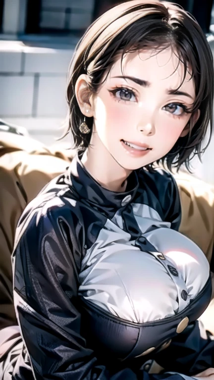 (Random Location), (Movie-like scene,Best image quality,(8k), Ultra-realistic, 最high quality, high quality, High resolution, high qualityな質感, Attention to detail, beautiful, detailed, Extremely detailed CG, detailedなテクスチャ, Realistic facial expressions, masterpiece, in front, dynamic, bold), ((round face:1.4))