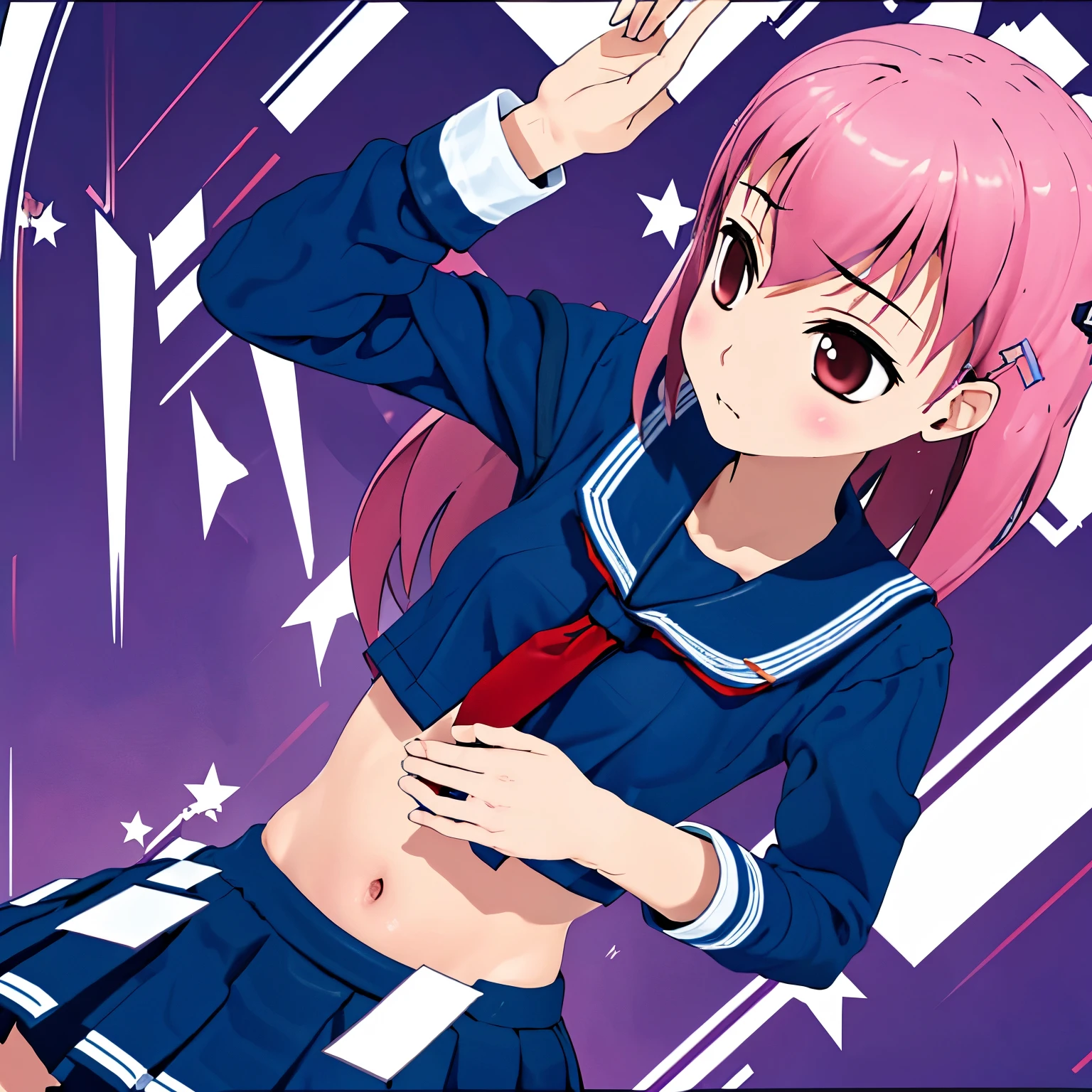 High school girl with stomach ache