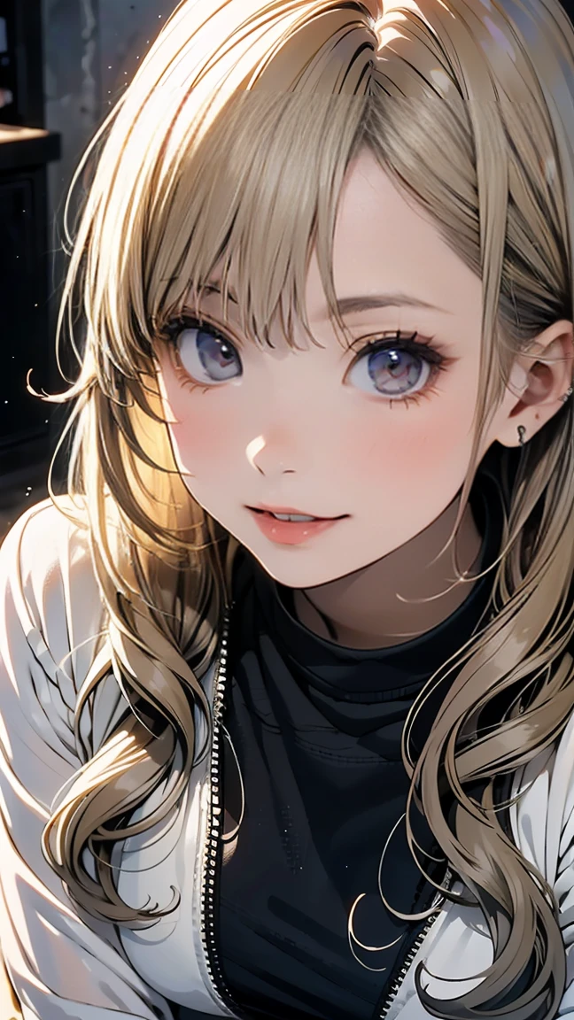 ((highest quality)), ((masterpiece)),High resolution (High Dynamic Range),Ray tracing, Super Resolution, (((anime screencap, black outline, Written boundary depth , written soft outline))), blur, bokeh, Maximum clarity and sharpness,Multilayer Texture,surface shading,Accurate simulation of light-matter interactions,Perfect Proportions,Two-tone lighting, White balance,8K, limit only one woman, BREAK beautiful hair, Beautiful Face, Beautiful and beautiful eyes, Beautiful body, Beautiful breasts, Beautiful thighs, Beautiful feet, Beautiful fingers, (Beautiful views) , breast enlarged, large breast, perky tits, (blush, 20 years, seductive adult woman , anime gyaru , Narrow eyes) , streaked hair, hair intakes, colored inner hair, BREAK (light green,white,light pink, spring-color-outfit:1.3), nail art  BREAK (((portrait, close up, cowboy shot, looking at viewer, \(face waiting for kiss\):1.3))), BREAK (sitting, a girl Applying Lipstick In front of vanity table Mirror:1.3, natural make),