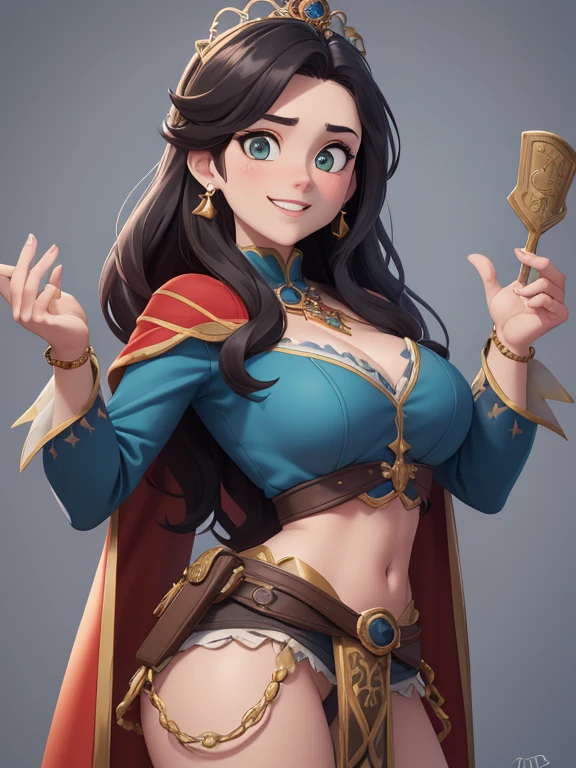 Personagem mulher estilo atompunk Fiona rainha Anna de Arendelle com marcas de guerras Imagem de desenho animado de uma mulher .Ilustra??o estilo desenho animado, estilo de arte dos desenhos animados, estilo de arte dos desenhos animados, digital illustration style, estilo atompunk design de personagens altamente detalhado, arte digital detalhada coragem, Forest fan art, Design de personagens de retrato, beautiful digital illustration, retrato de alta qualidade, Arte em quadrinhos, mulher jovem cabelo com transas lindas . Queen Anna of ArendelleBeautiful lined eyes Medium large bust and wonderful sexy clothes. image expression of sexual desire from waist to head illustration Queen Anne of Arendelle atompunk style Fallout 4 style pose playboy magazine sensual witch Character cartoon style facial expression happy beautiful smile and six medium small portrait mode waist up with lots of gold around her other stones precious portrait mode waist up queen of the south Jennifer Connelly GTA scenery dominatrix gold coins chest with jewelry with her boyfriend, um homem com barba preta, armado com um estilo militar,