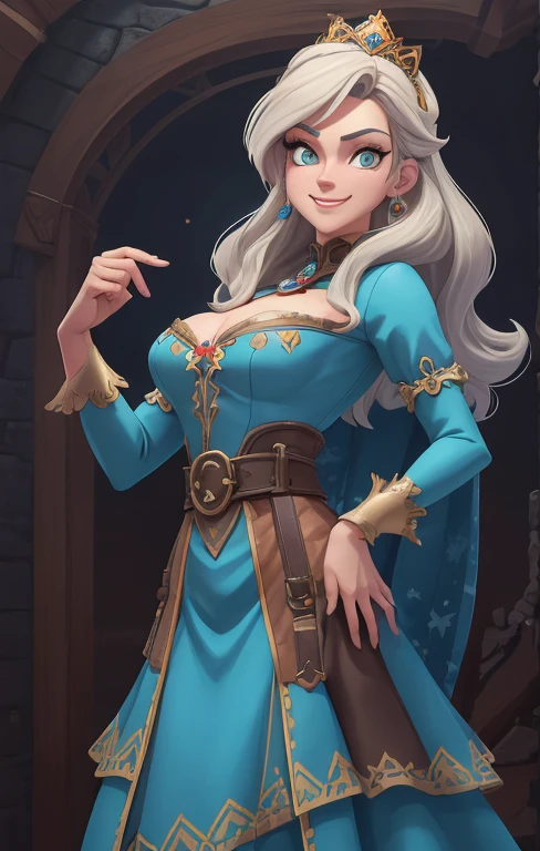 Personagem mulher estilo atompunk Fiona rainha Anna de Arendelle com marcas de guerras Imagem de desenho animado de uma mulher .Ilustra??o estilo desenho animado, estilo de arte dos desenhos animados, estilo de arte dos desenhos animados, digital illustration style, estilo atompunk design de personagens altamente detalhado, arte digital detalhada coragem, Forest fan art, Design de personagens de retrato, beautiful digital illustration, retrato de alta qualidade, Arte em quadrinhos, mulher jovem cabelo com transas lindas . Queen Anna of ArendelleBeautiful lined eyes Medium large bust and wonderful sexy clothes. image expression of sexual desire from waist to head illustration Queen Anne of Arendelle atompunk style Fallout 4 style pose playboy magazine sensual witch Character cartoon style facial expression happy beautiful smile and six medium small portrait mode waist up with lots of gold around her other stones precious portrait mode waist up queen of the south Jennifer Connelly GTA scenery dominatrix gold coins chest with jewelry with her boyfriend, um homem com barba preta, armado com um estilo militar,