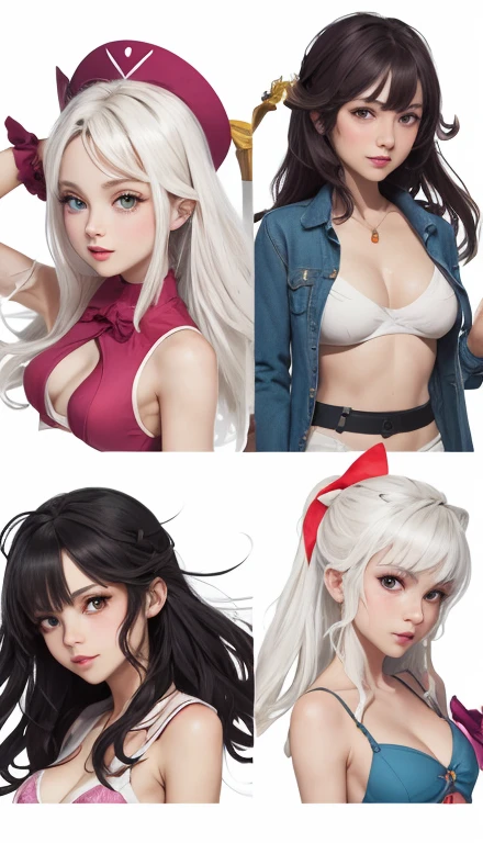 estilo de desenho animado:1.2), mulher Angelica - Fairies/kaleid forro prisma illya Artline fundo branco mulher Imagem de desenho animado de uma mulher , roupas sensuais , garota super valente destemida , Ilustra??o estilo desenho animado, estilo de arte dos desenhos animados, estilo de arte dos desenhos animados, digital illustration style, design de personagens altamente detalhado, arte digital detalhada fofa, City fan art, design de personagem retrato, beautiful digital illustration, retrato de alta qualidade, arte em quadrinhos, retrato do design do personagem,Angelica - Fairies/kaleid forro prisma illya white background Busty without clothes and medium breasts cartoon style female character dressed in Fallout 4 uniform Angelica - Fairies/kaleid forro prisma illya