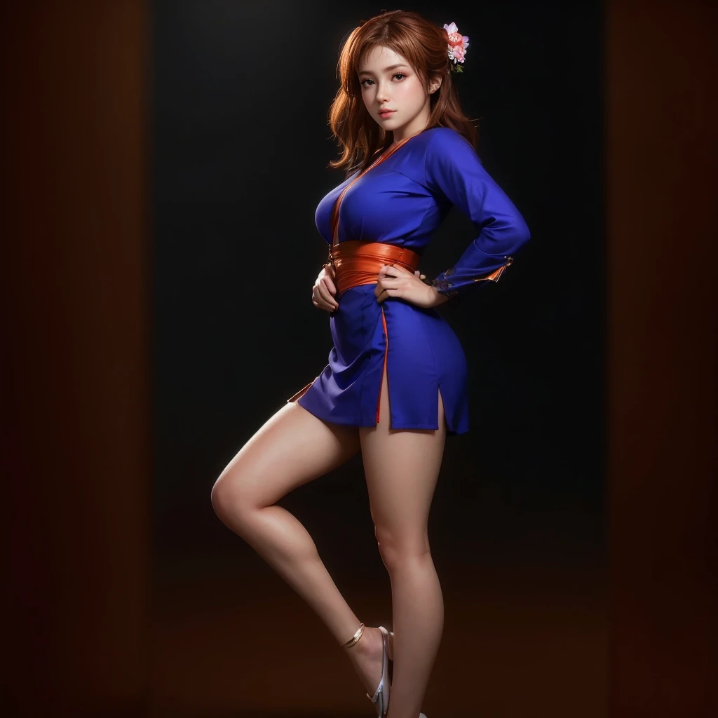 Kasumi, (best quality,ultra-detailed),(Realistic:1.37), beautiful and detailed face, Ultra-realistic texture, delicate face, delicate body, vivid colors. High definition, 8k. athletic body.