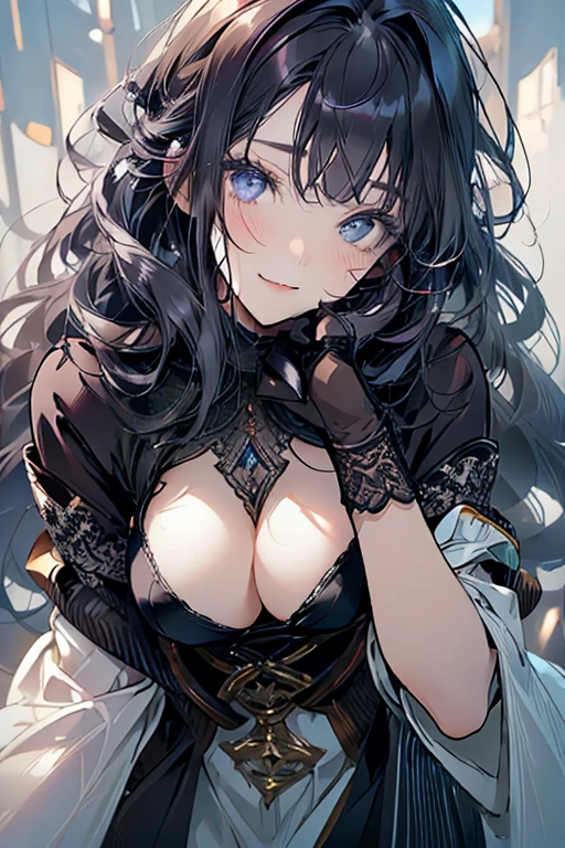 (from above:1.0),(from side:0.7), ((Face)), (Close-Up:1.4),8K, 4k, highest quality, (High resolution: 1.2), (masterful, realistic, Photoreal: 1.4), a 18yo girl、beautiful face, She is smiling、(masterpiece, highest quality), Beautiful woman, wizard bikini armor, gloves, thigh high boots, wavy hair, asymmetrical bangs, perfect face, beautiful face, attractive, big and gorgeous eyes, Severe, perfect slim fit body, mysterious forest, excellent lighting, bright colors,narrow waist,(with sparkling eyes and a contagious smile), pose muy sexy",her thin pubic hair, looking at viewer, 