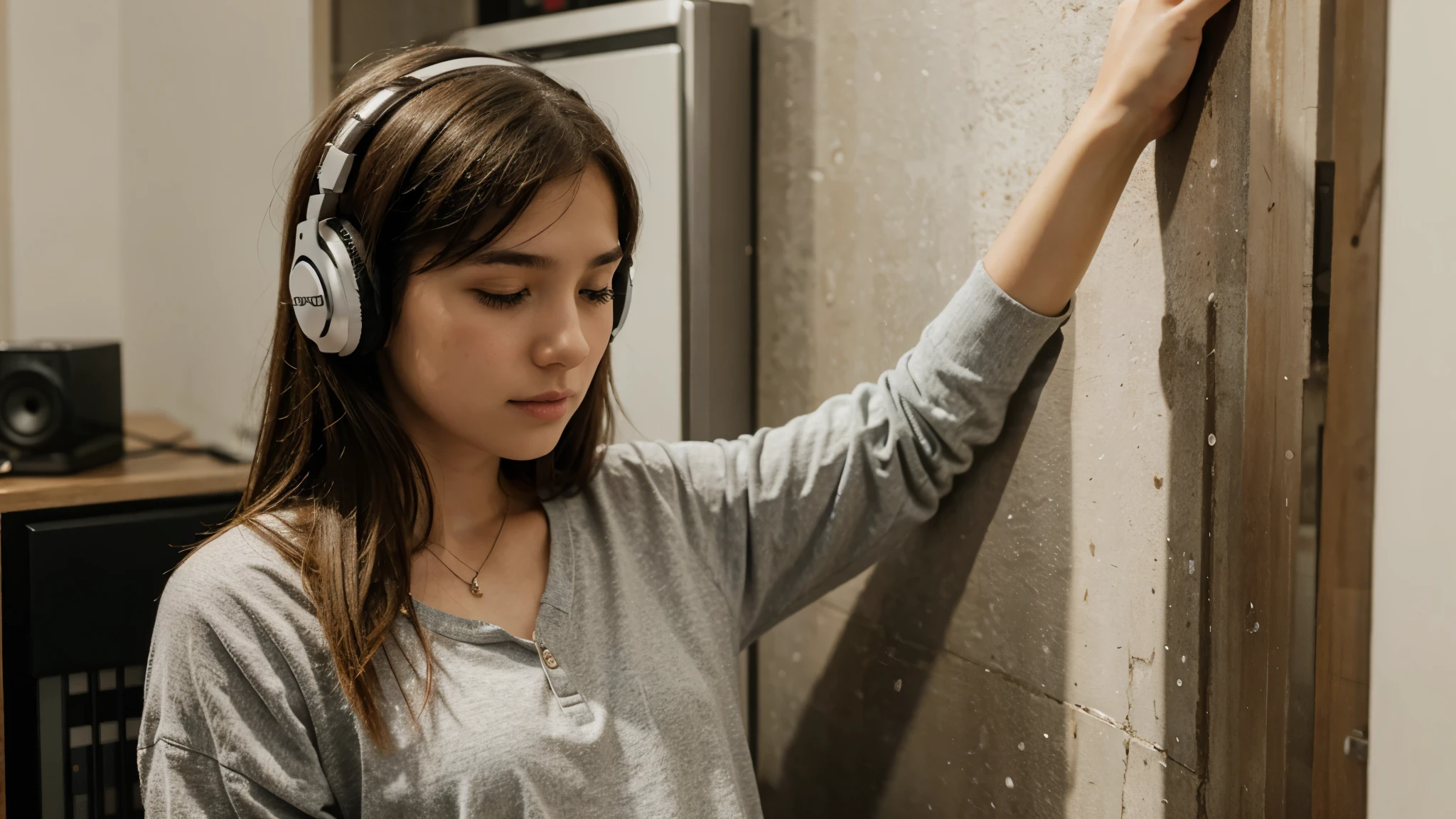 Girl listening to music image 16.9