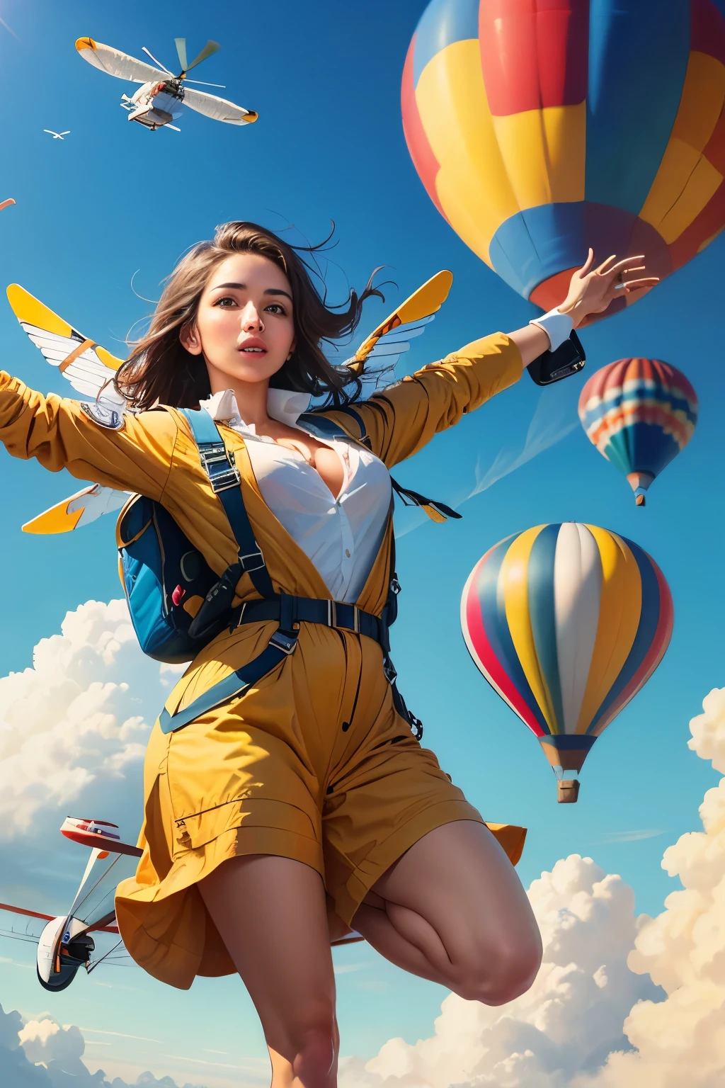 ((mejor calidad)), ((Obra maestra)), (detallado), cara perfecta.
avion, wingwalker, helicoptero, Hot air balloon