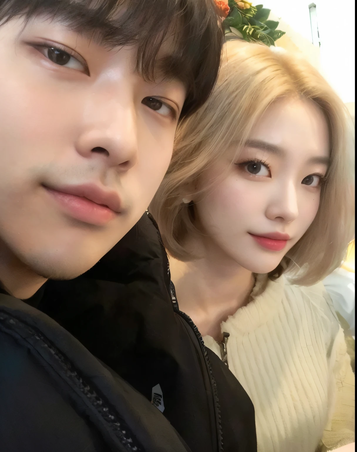 there are two people posing for a photo together, Kim Doyoung, & Jeehyung Lee & Opa, imagem vazada, Jinyoung Shin, Tae June Kim, Jung Jaehyun, Sun Yunjoo, Ulzzang, parque roseanne de blackpink, nixeu e sakimichan, kda e Sam isso, selfie apaixonada, Shin Jeongho