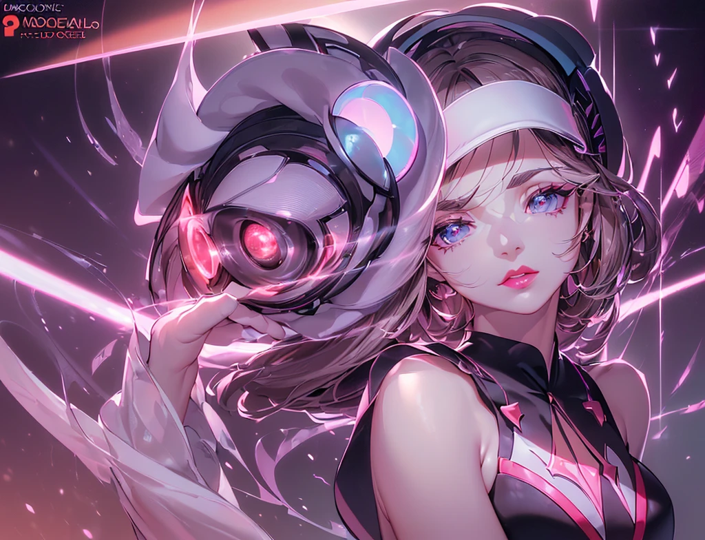 (((Model pose))),(((fashion))),(((mechanical,Solid cut-out body))),((headgear)),(((mechanical))),(((Espionage))),(((City))),((neon sign)),((diffraction of light)),((tyndall effect),(((pale red lip))),(((fuller lips))),(((beeline))),(((sense of depth))),((highest quality)),((32K)),((HDR)),((Ultra-high resolution)),((RAW)),((Realism)),((masterpiece)),(Intricate details),(Delicate and beautiful details),Detailed eyes,Detailed facial features,glossy lips,((((madeon)))),((perfect ???????)),gleaming skin,(best illuminate),(cinematic shadows),((absolutely resolution)),((incredibly absurdres)),((highres)),(refraction_1.4),((ultra detailed)),