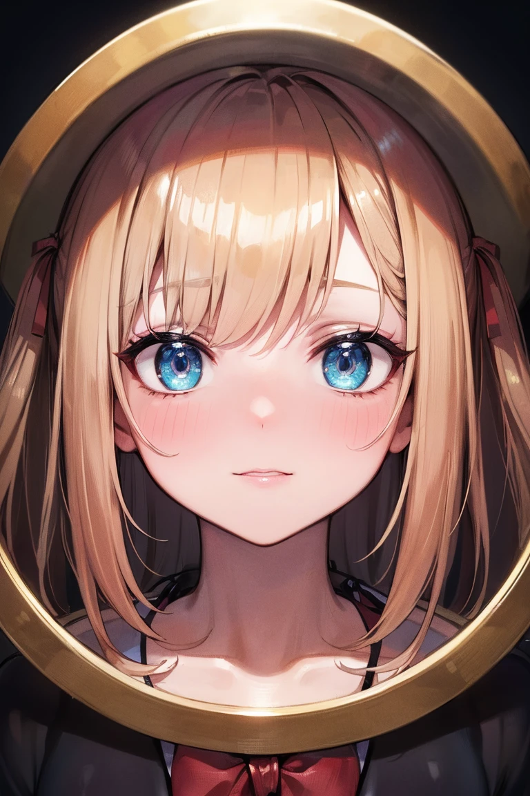 Best Quality, Masterpiece, Ultra-high resolution, (It's photorealistic:1.4), Raw photo, Japanese women,Mature Woman, (1girl:1.8), (42 years old:2), Black Hair, Short Hair, Beautiful Eyes, Symmetrical eyes, Shy laugh, (Huge breasts:1.3), (Curvy:1.4), (latex:1.4), It shows her whole body, standing, (Shiny metallic swimsuit in random colors, Competition Swimwear:1.8)、Arms behind back、cityscape、