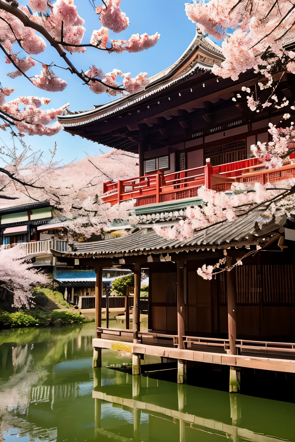 Sojiji Temple、Cherry blossom petals all over,SeaArt Bot upscaling default 18:41:26
River side,[[[A large amount of flowers fluttering down]]], A large amount of flowers fluttering down]]]Arashiyama、Cherry tree in full bloom、Flower storm,A large amount of flowers fluttering down様、Falling leaflets、