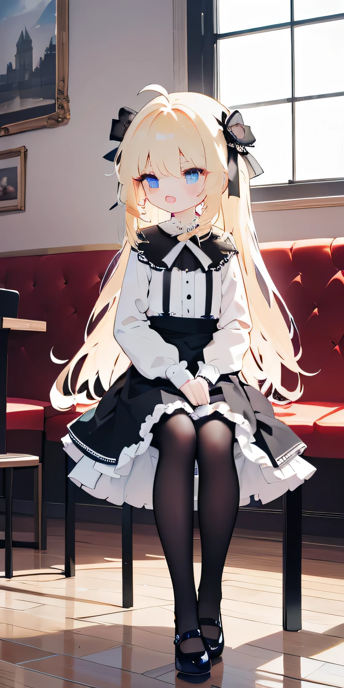 profile,full bodyesbian,incredibly_absurderes,Ray tracing,{Best quality}, {{Masterpiece}}, {A high resolution}, Original, Extremely detailed 8k wallpaper, 1girll, {An extremely delicate and beautiful},,Ray tracing,{Best quality}, {{Masterpiece}}, {A high resolution}, Original, Extremely detailed 8k wallpaper, {An extremely delicate and beautiful},,incredibly_absurderes,Colorful,intricately details,art book,,High saturation,Cafe,Indoors,restaurant,floor to ceiling window,A high resolution,Extremely detailed Cg Unity 8K wallpaper,art of light novel,art of light novel,Solo,Petite,Petite,Slim waist,Slender waist,Babe,Babe,Long_Hair,ahoge,Blonde hair,Blue_Eyes,facingviewer,Closed mouth,hiddenhands,Slim legs,hand between legs,Fang,Beautiful detailed eyes,Gothic_ta,Gothic_Loliweet_Lolita,La Gothing skirt,Loli,Black tightack_upper legs,mary_janes,Tiny_chest,Tiny_chest,ahoge,