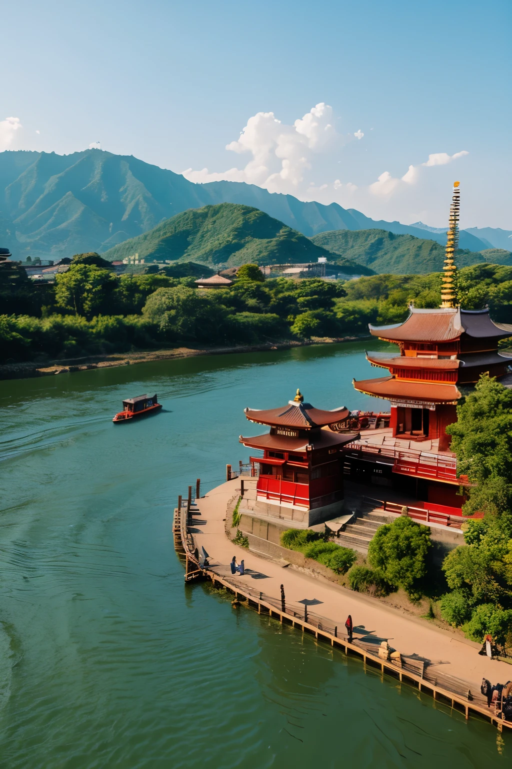 Sojiji Temple from the river