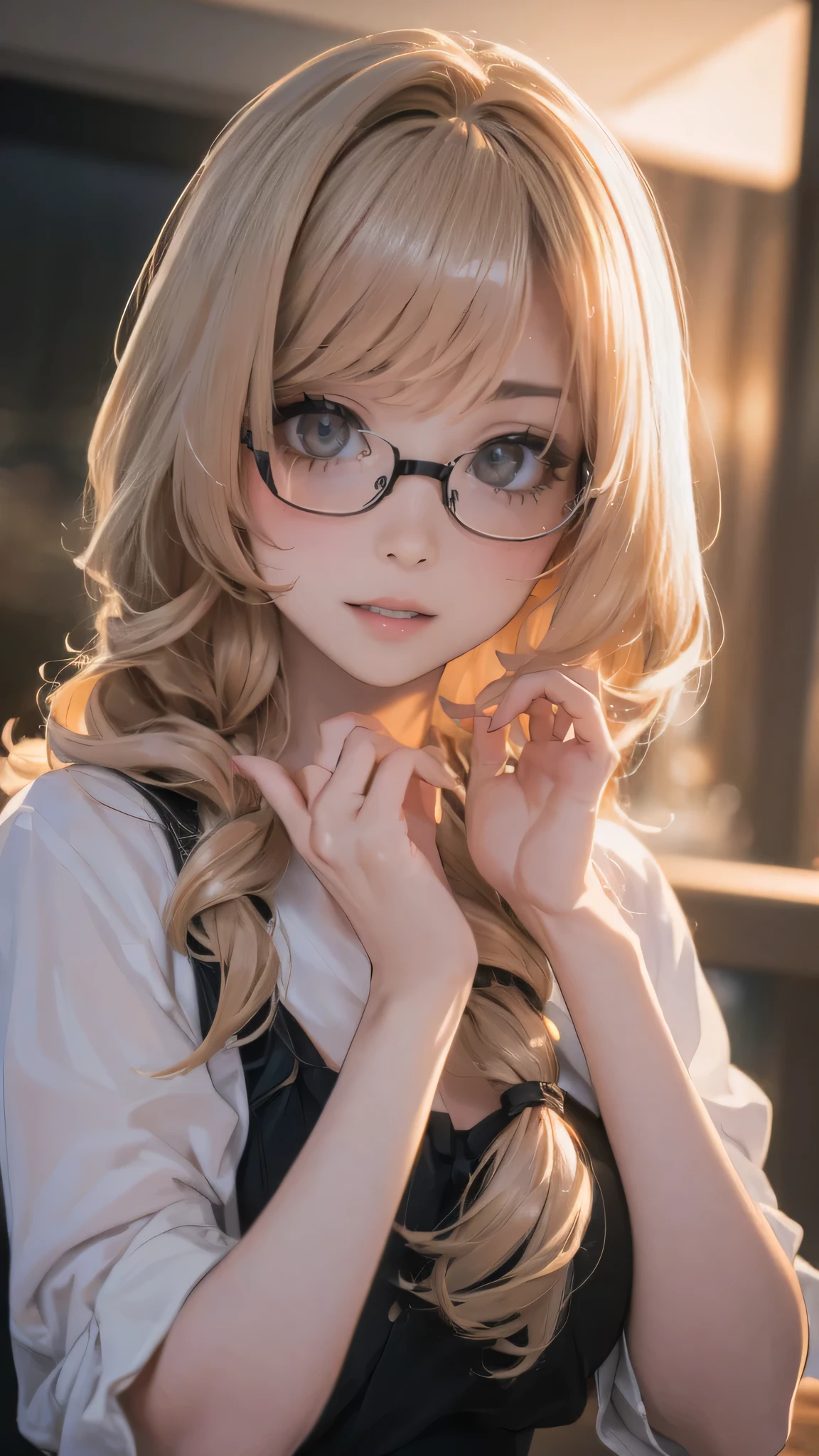 (random cute clothes),(random porn pose),(random hairstyle),(Highest image quality,(8k),ultra-realistic,best quality, high quality, high definition, high quality texture,high detail,beautiful detailed,fine detailed,extremely detailed cg,detailed texture,a realistic representation of the face,masterpiece,Sense of presence),(wearing glasses:1.1)