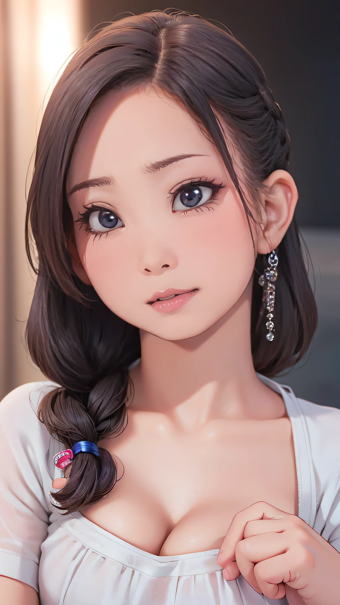 (random cute clothes),(random porn pose),(random hairstyle),(Highest image quality,(8k),ultra-realistic,best quality, high quality, high definition, high quality texture,high detail,beautiful detailed,fine detailed,extremely detailed cg,detailed texture,a realistic representation of the face,masterpiece,Sense of presence)