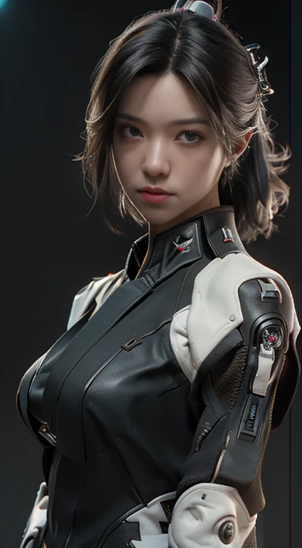 ((Best quality)), ((masterpiece)), (detailed:1.4), 3D, an image of a beautiful cyberpunk female, space background, cinematic lighting, HDR (High Dynamic Range), Ray Tracing, NVIDIA RTX, Super-Resolution, Unreal 5, Subsurface scattering, PBR Texturing, Post-processing, Anisotropic Filtering, Depth-of-field, Maximum clarity and sharpness, Multi-layered textures, Albedo and Specular maps, Surface shading, Accurate simulation of light-material interaction, Perfect proportions, Octane Render, Two-tone lighting, Wide aperture, Low ISO, White balance, Rule of thirds, 8K RAW,