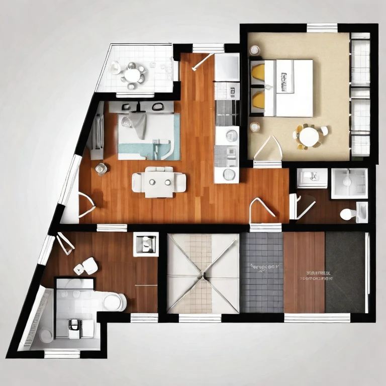 a drawing of a plan of a small apartment with a kitchen and living room, apartment design, architectural plan, floor plan, plan drawing, layout, flat 2 d, fancy apartment, house interior, architectural plans, single floor, architectural planning, building plans, 2 d autocad, black and white scheme, autocad, residential design, apartment set in the near future