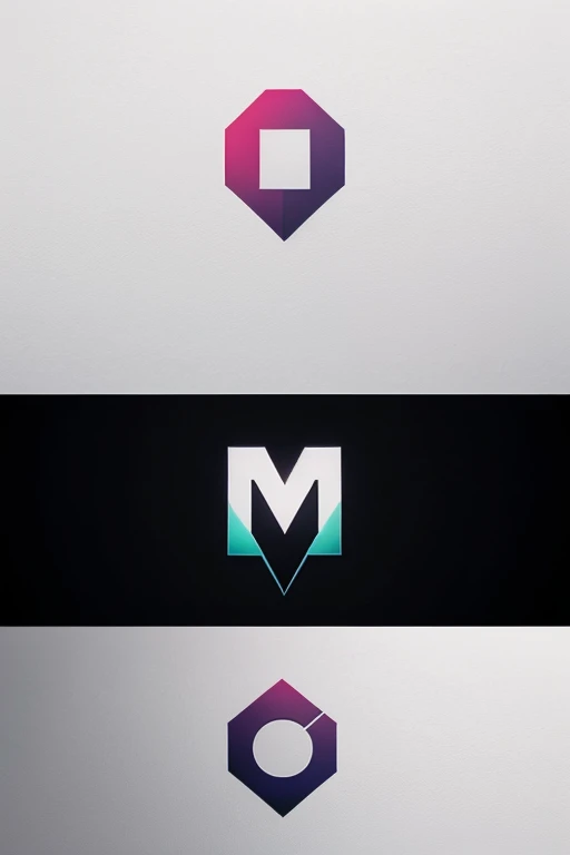 create a minimalistic logo with the word Martoz, but put all the letters in one and make a gradient