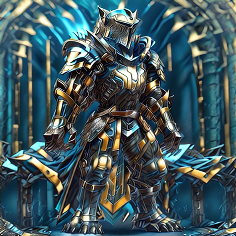 (masterpiece, best quality, detailed:1.2), detailed full body, SOLO, a knight's mechanical armor, glowing wide and heavy armor, wears full body armor. massive muscles, huge pecs, chiseled abs, huge pectorals, exaggeratedly huge muscles. wearing a cloak. unusually developed muscular body big muscle, pecs, triceps, traps, waist narrow, unusually developed muscular body,