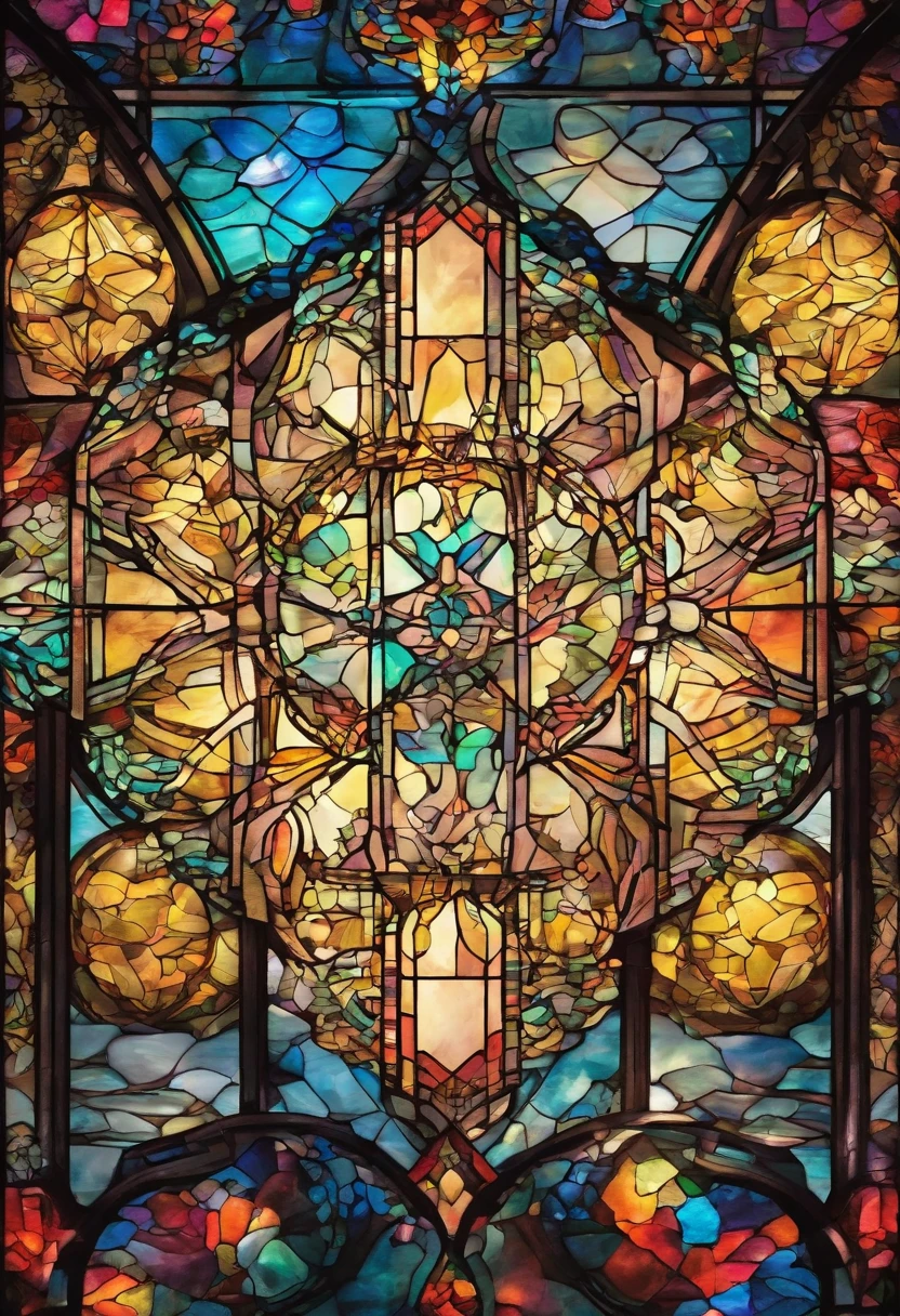 Octagon in the center of the screen,mysterious,Solemn,Brilliant light,Otherworldly atmosphere,A masterpiece.