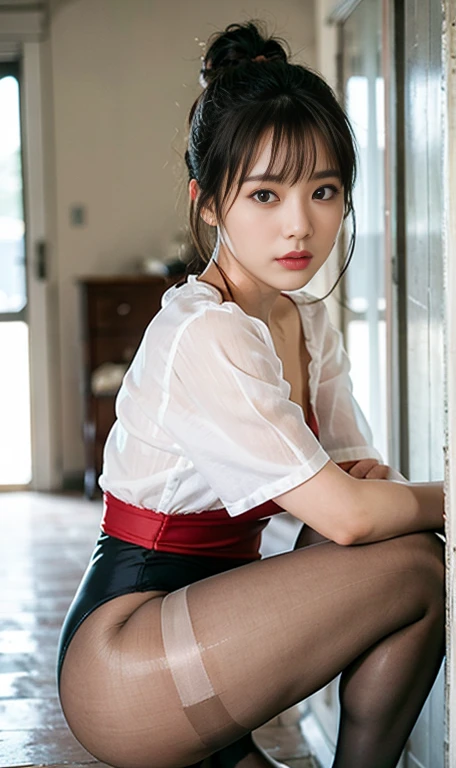 Ulzzang-6500-v1.1、(RAW Photos:1.2)、 (photo shoot:1.4)、Beautiful detailed girl、Very detailed目と顔、Beautiful and fine details、(((Super huge)))、Reinforced Body、highest quality、Swimwear、Tecateca Gloss Swimwear、Sweaty body、Spread your legs、tie hair with both hands、Ridiculous、unbelievable Ridiculous、Large file size、Ultra-detailed、High resolution、Very detailed、highest quality、Masseter muscle area、break (((光沢のある青いワンピースのオリンピック用Swimwear)))、Red lipstick、Very detailed、Short Hairstyles、8k wallpaper、grow、Beautiful poop、In detail、Masseter muscle area、highest quality、A hVery detailed、8k wallpaper、Light on the face、Cinema lighting、28-year-old woman、((No panties))、((Dynamic Pose)))、(Camel Toe)、break、((pantyhose))、((Sit with your knees bent))、Long neck、Listen carefully、Bans、Big eyes、Eyelashes、cute、とてもcute、ponytail