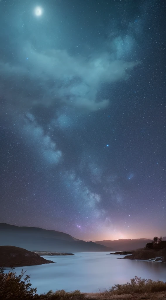 Mysterious night scenery