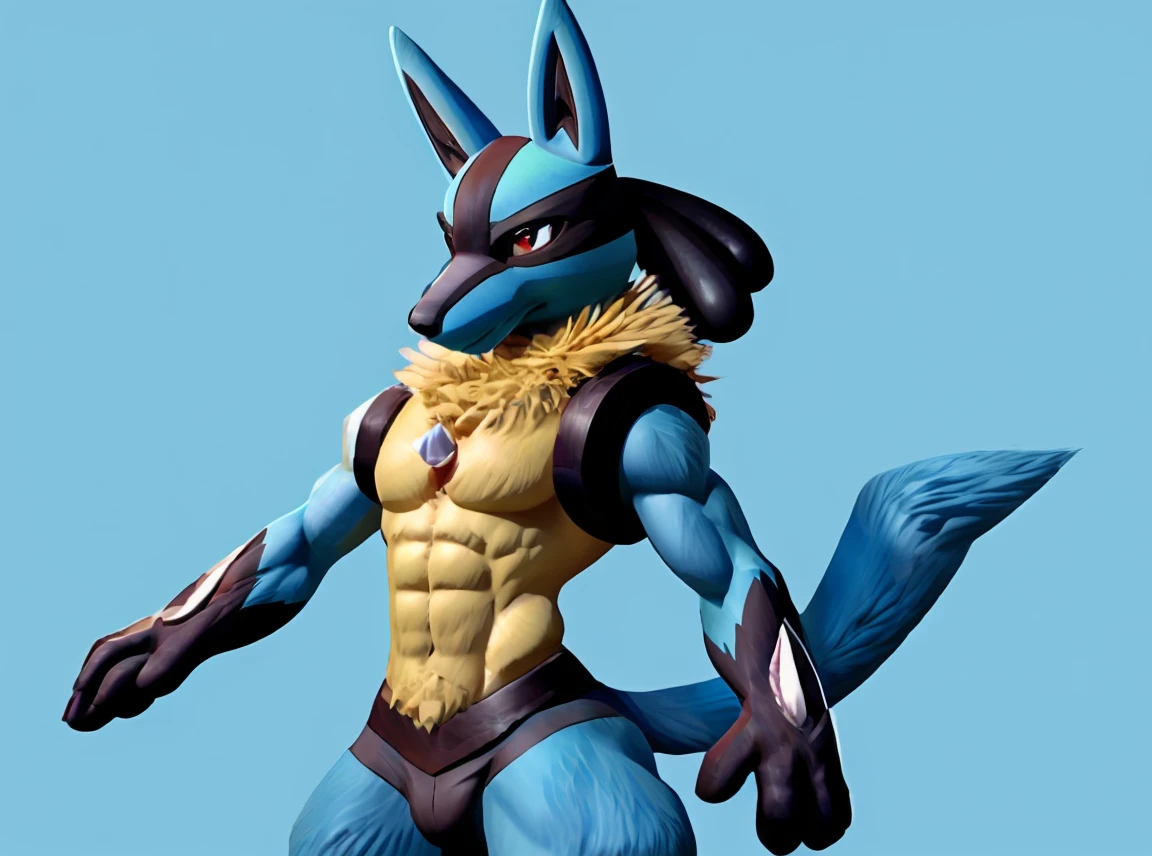 cool,abs,lucario,male,male,nice,lucario,undulation,bounce,There's something like a white thorn on my chest,White thorn-like things on the backs of both hands,3D,real,My hair is fluffy,My hair is fluffy、fluffy body hair,fluffy body hair,Combine your hands and make waves(((Something like a genkidama)))is putting out,looking at the camera