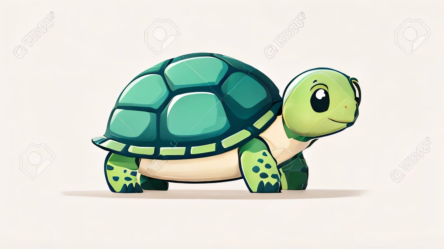 Tortue,3D,cartoon,prairie,Pixart