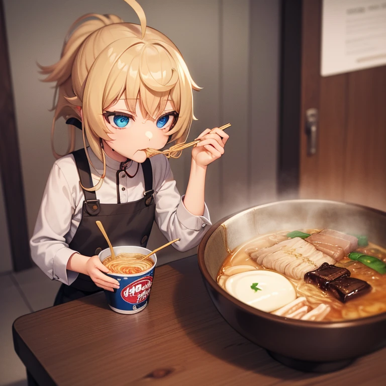 Girl Eating Ramen。