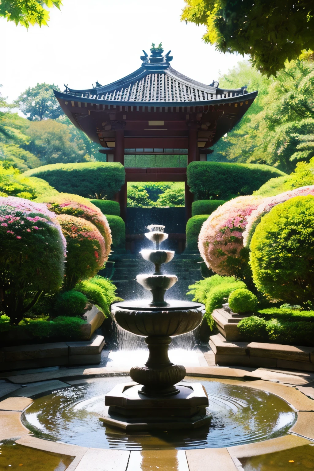 autumn、Yanagidani Kannon Temple【Nagaokakyo area】: There is a beautiful flower water fountain that changes with the seasons.。 You can also enjoy the hydrangea flower water basin.