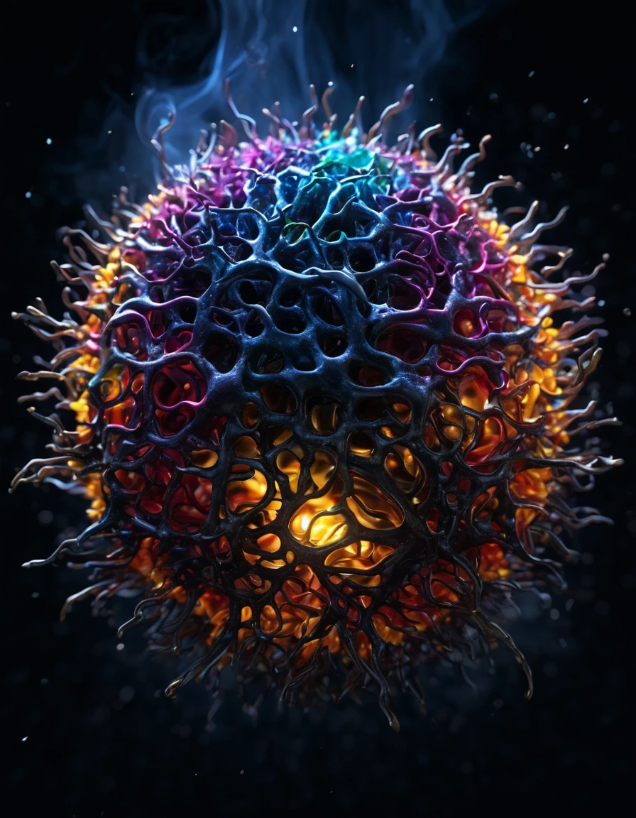 darken neural engine bio diversity lighting ball, brain neuralism, floating, expanding growing absorbing light, intricate object form,voluminous,hyper detailed,intricate, dark ambiance,(best quality,4k,8k,highres,masterpiece:1.2),ultra-detailed,(realistic,photorealistic,photo-realistic:1.37), HDR,UHD,studio lighting,ultra-fine painting,sharp focus,physically-based rendering,extreme detail description,professional,vivid colors,bokeh,concept artists, stands in the air, intricate dark smoke background.