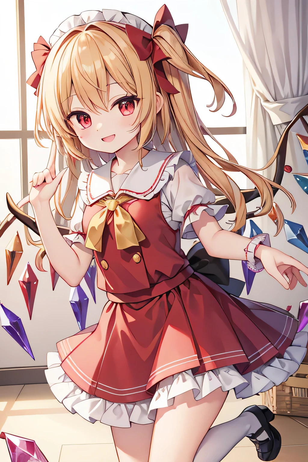 highest quality、Flandre Scarlet、Oriental Project、smile